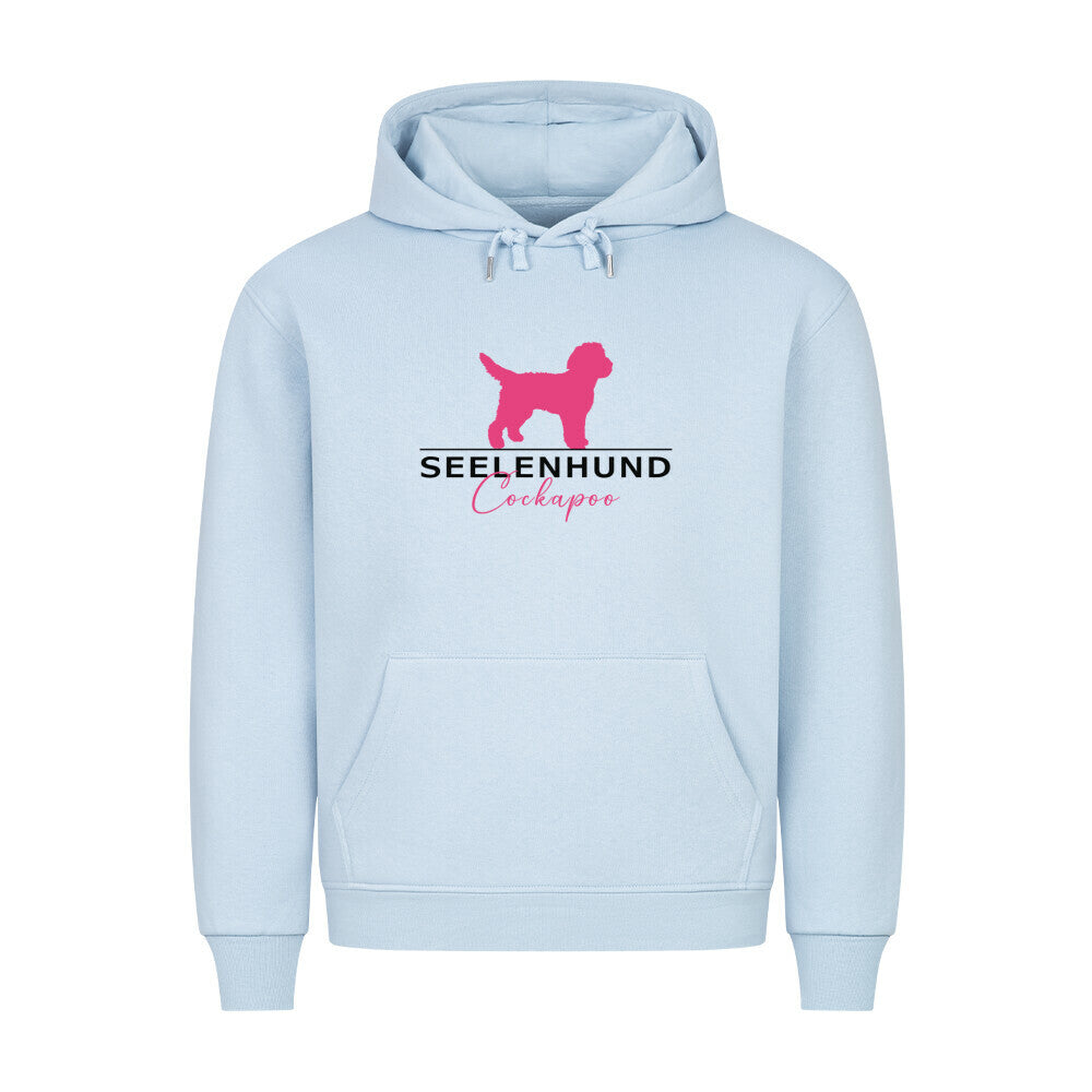 Premium Hoodie "Cockapoo - Seelenhund" Babyblau – hunde-shirt.de