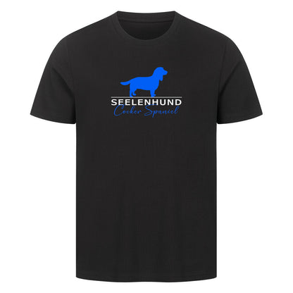 Premium T-Shirt "Cocker Spaniel - Seelenhund" Schwarz – hunde-shirt.de