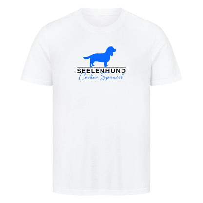 Premium T-Shirt "Cocker Spaniel - Seelenhund" Weiß – hunde-shirt.de