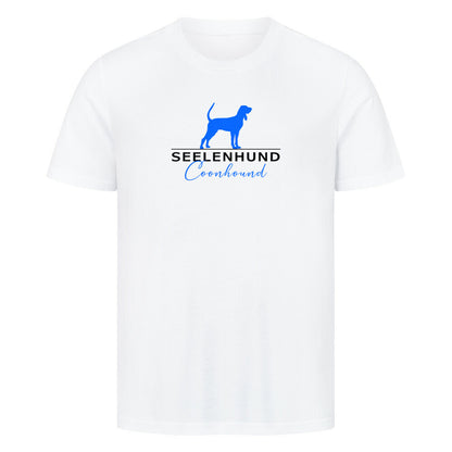 Premium T-Shirt "Coonhound - Seelenhund" Weiß – hunde-shirt.de