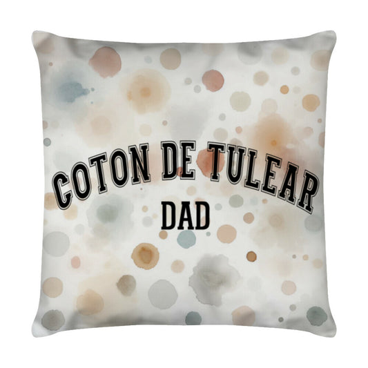 Kissen "Coton de Tuléar - DAD" Weiß – hunde-shirt.de