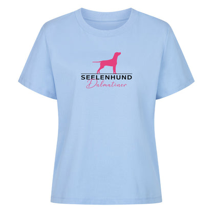 Premium Damen-Shirt "Dalmatiner - Seelenhund" Sky Blue – hunde-shirt.de