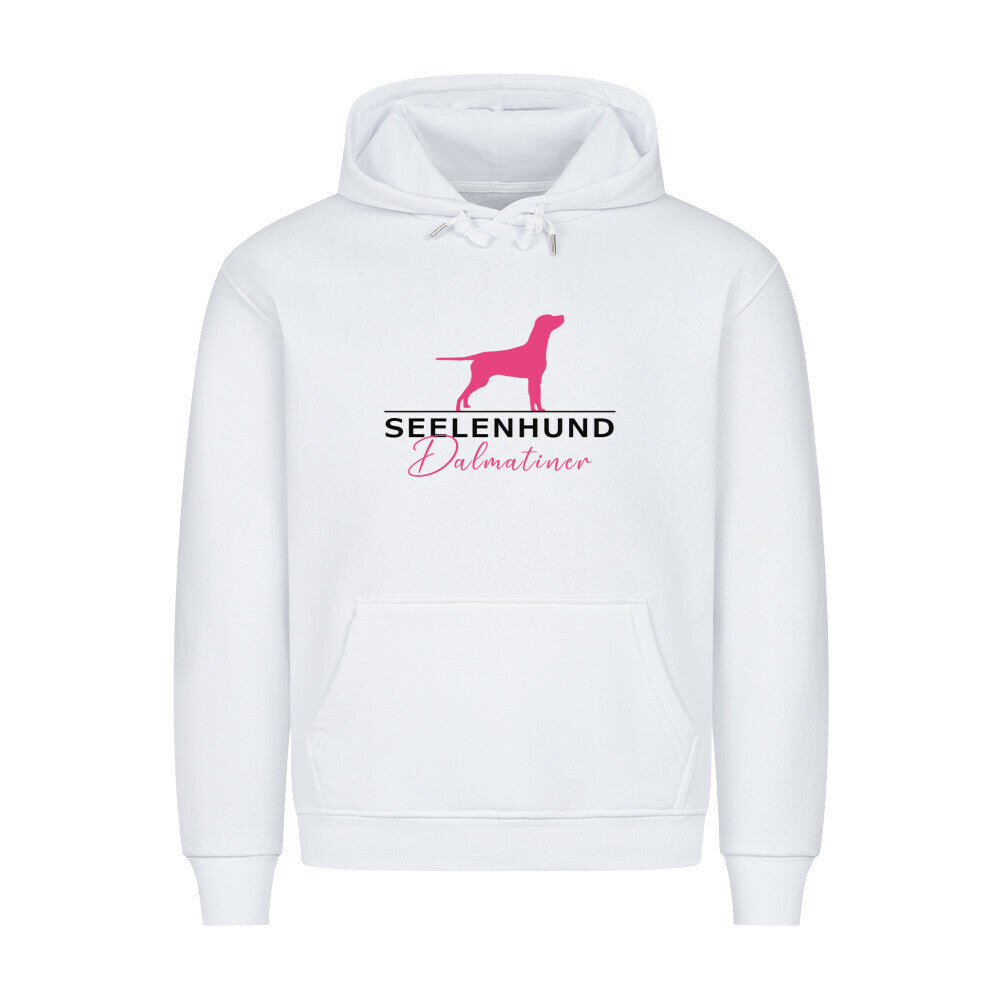Premium Hoodie "Dalmatiner - Seelenhund" Weiß – hunde-shirt.de