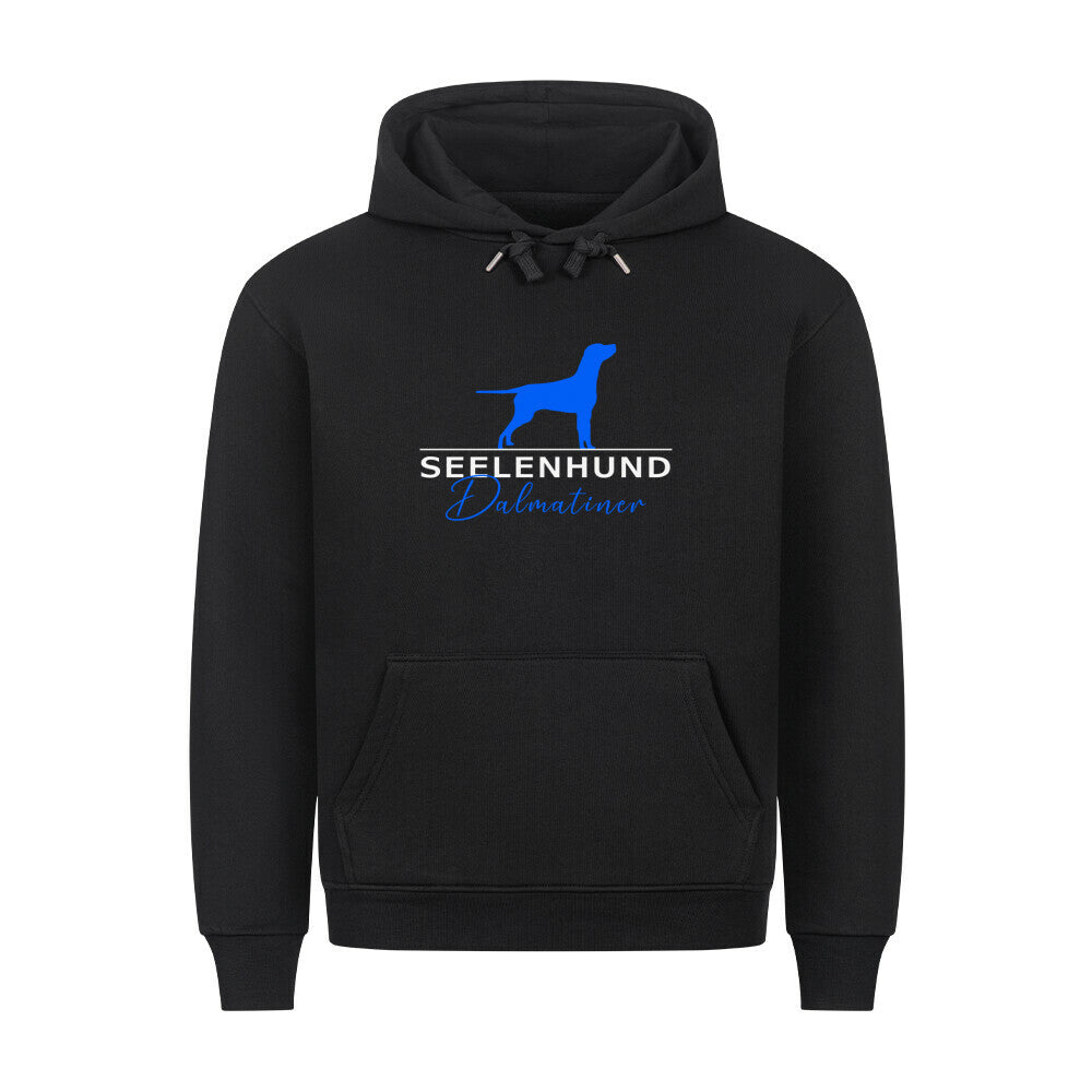 Premium Hoodie "Dalmatiner - Seelenhund" Schwarz – hunde-shirt.de