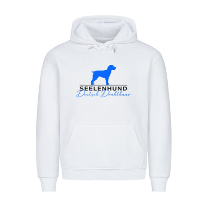 Premium Hoodie "Deutsch Drahthaar - Seelenhund" Weiß – hunde-shirt.de