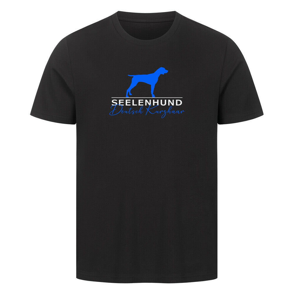 Premium T-Shirt "Deutsch Kurzhaar - Seelenhund" Schwarz – hunde-shirt.de