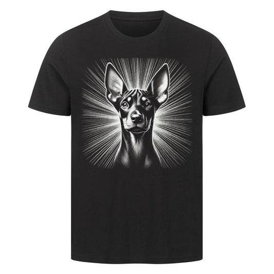 Premium T-Shirt "Deutscher Pinscher - Star" Schwarz – hunde-shirt.de