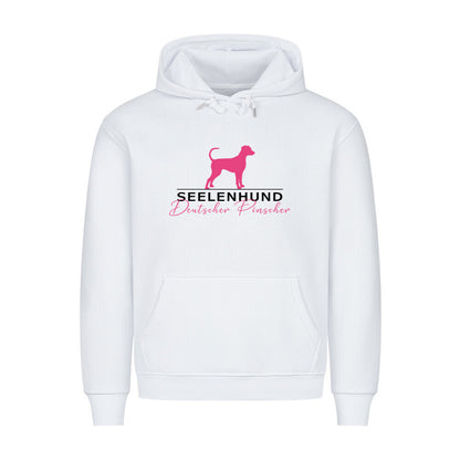 Premium Hoodie "Deutscher Pinscher - Seelenhund" Weiß – hunde-shirt.de