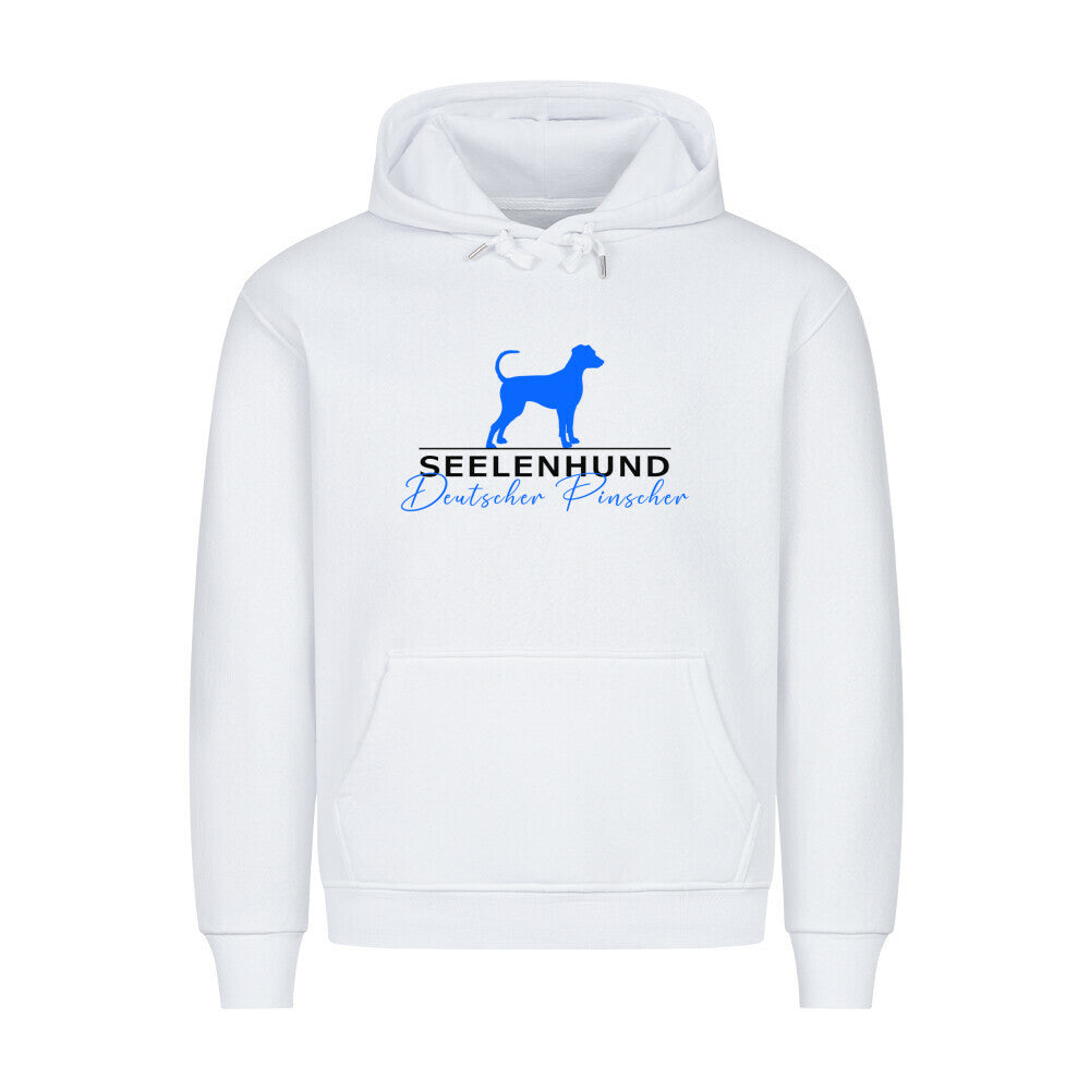 Premium Hoodie "Deutscher Pinscher - Seelenhund" Weiß – hunde-shirt.de