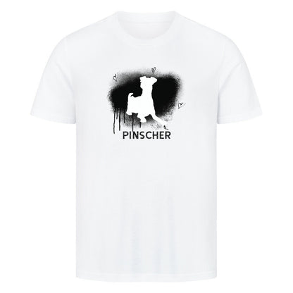 Premium T-Shirt "Deutscher Pinscher - Brush" Weiß – hunde-shirt.de