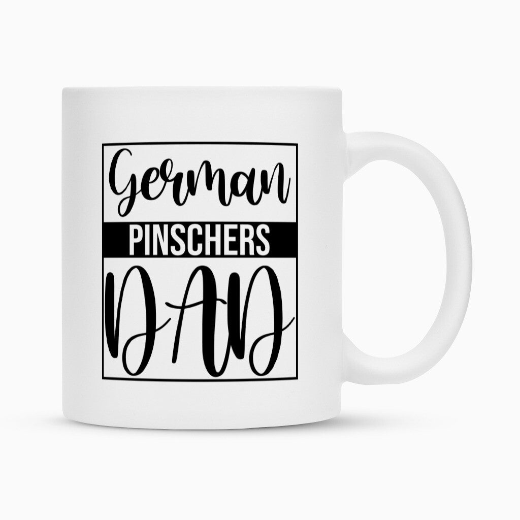 Tasse "Deutscher Pinscher - DAD" Weiß – hunde-shirt.de