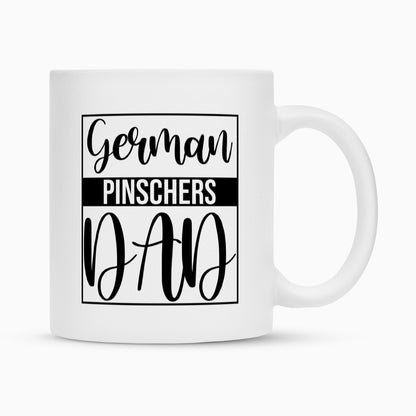 Tasse "Deutscher Pinscher - DAD" Weiß – hunde-shirt.de