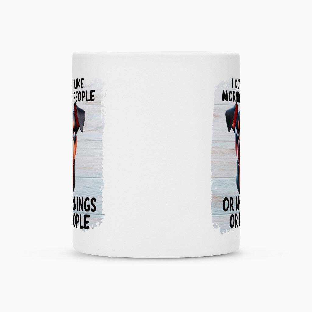 Tasse "Deutscher Pinscher - Morning People" – hunde-shirt.de