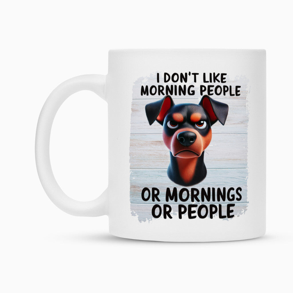 Tasse "Deutscher Pinscher - Morning People" – hunde-shirt.de
