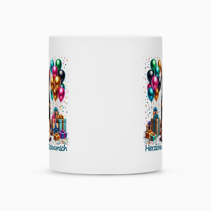 Tasse "Deutscher Pinscher - Glückwunsch" – hunde-shirt.de