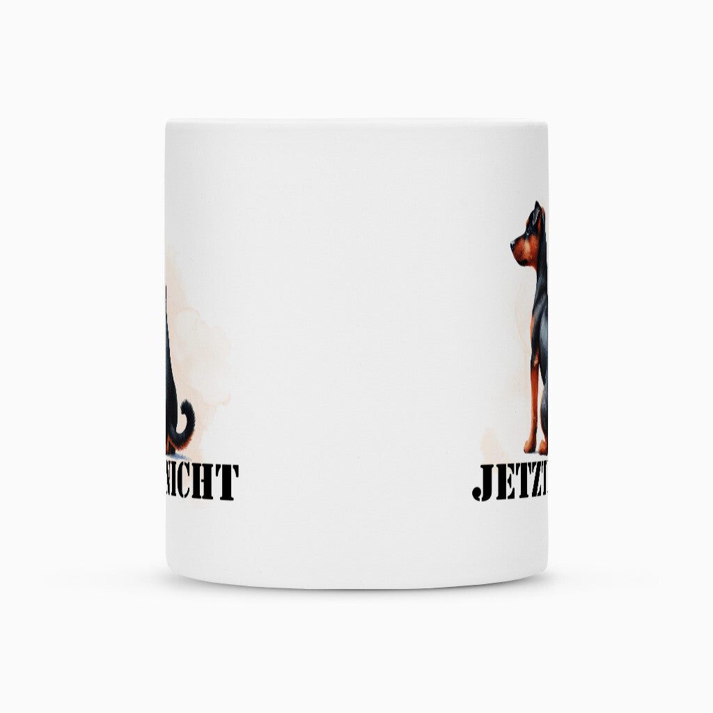 Tasse "Deutscher Pinscher - JETZT NICHT" – hunde-shirt.de
