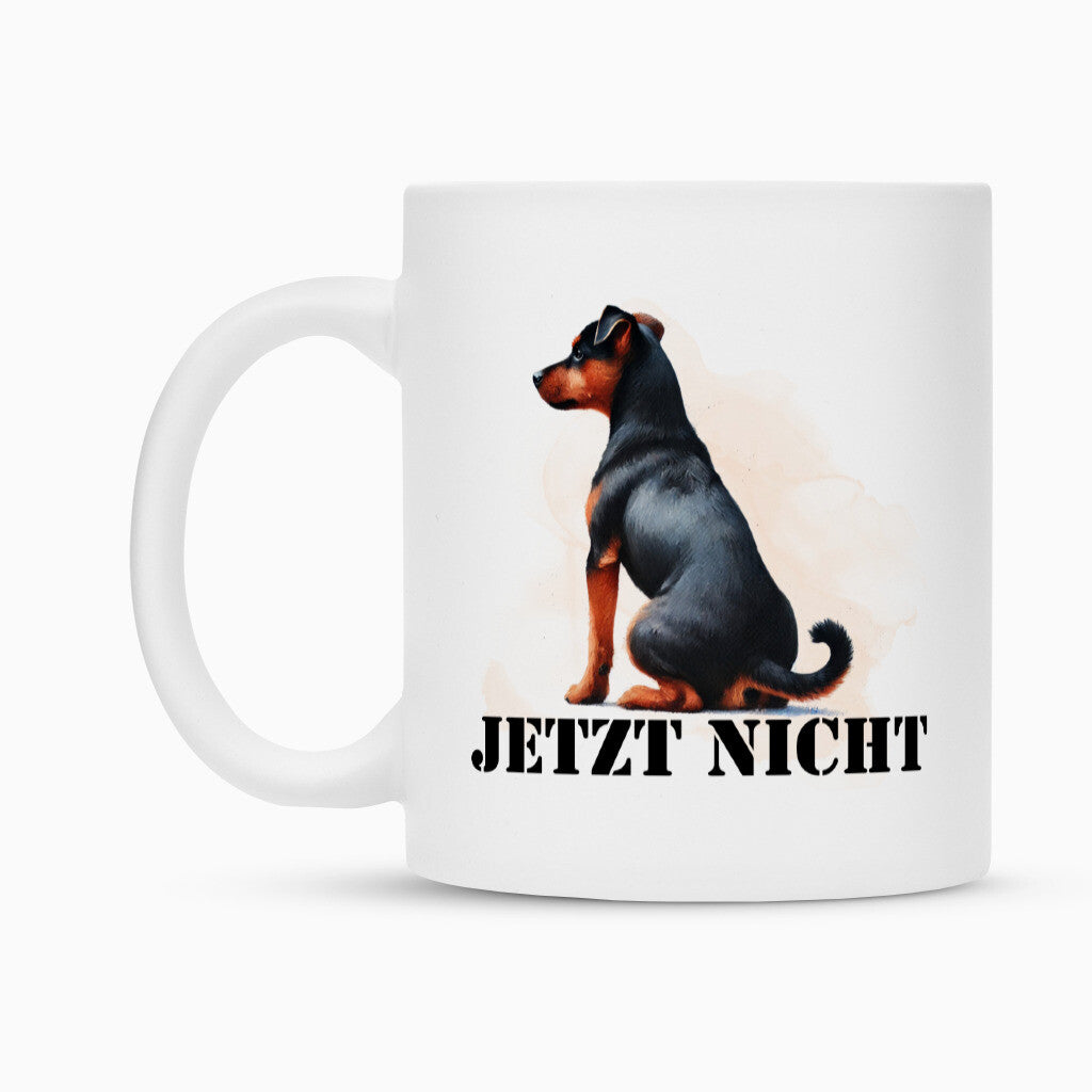 Tasse "Deutscher Pinscher - JETZT NICHT" – hunde-shirt.de