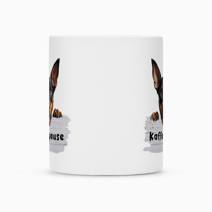 Tasse "Deutscher Pinscher - Kaffeepause" – hunde-shirt.de