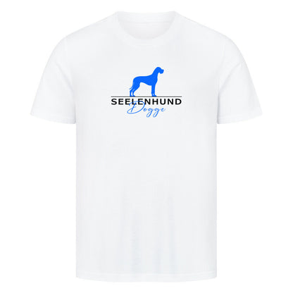 Premium T-Shirt "Dogge - Seelenhund" Weiß – hunde-shirt.de