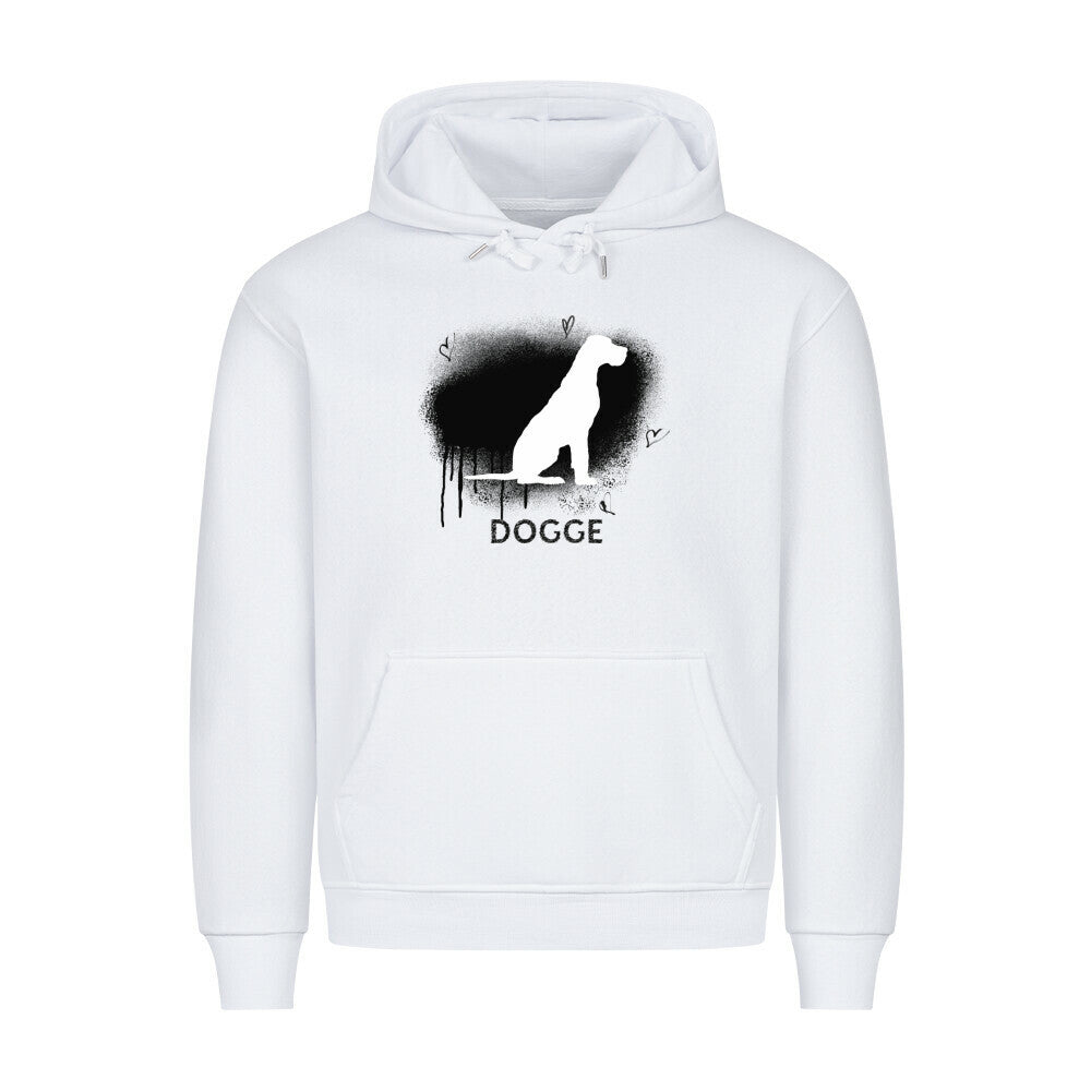Premium Hoodie "Dogge - Brush" Weiß – hunde-shirt.de