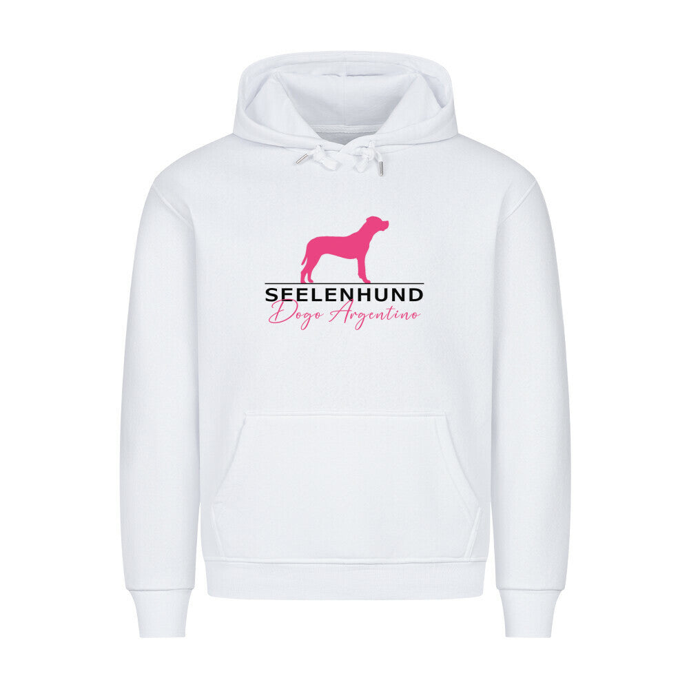 Premium Hoodie "Dogo Argentino - Seelenhund" Weiß – hunde-shirt.de