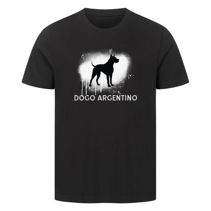 Premium T-Shirt "Dogo Argentino - Brush" Schwarz – hunde-shirt.de