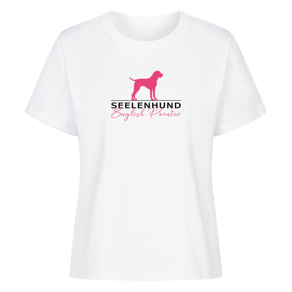 Premium Damen-Shirt "English Pointer - Seelenhund" Weiß – hunde-shirt.de