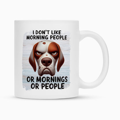 Tasse "English Pointer - Morning People" Weiß – hunde-shirt.de