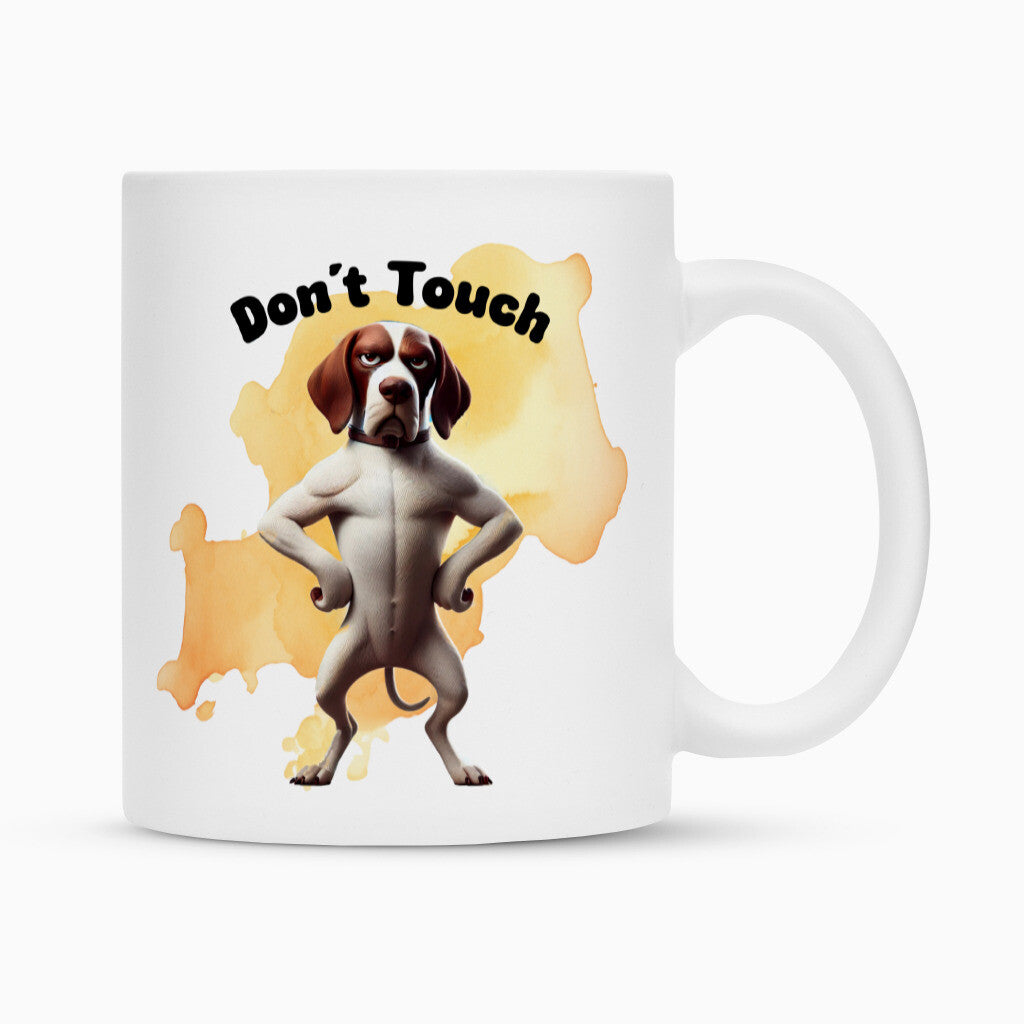 Tasse "English Pointer - Don´t touch" Weiß – hunde-shirt.de