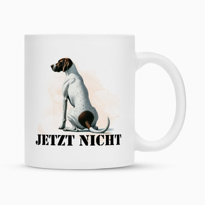Tasse "English Pointer - JETZT NICHT" Weiß – hunde-shirt.de