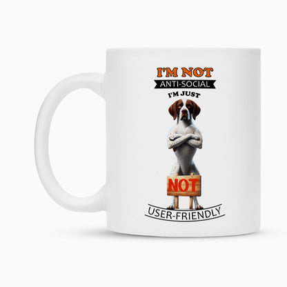 Tasse "English Pointer - Anti-Social" – hunde-shirt.de