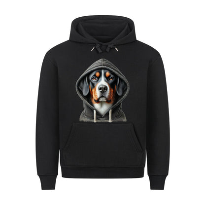 Premium Hoodie "Entlebucher - Hooded" Schwarz – hunde-shirt.de
