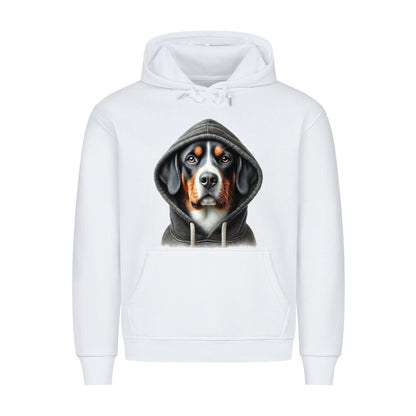 Premium Hoodie "Entlebucher - Hooded" Weiß – hunde-shirt.de