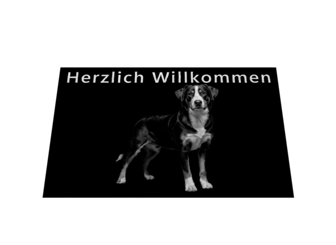 Fußmatte "Entlebucher - Herzlich Willkommen" – hunde-shirt.de