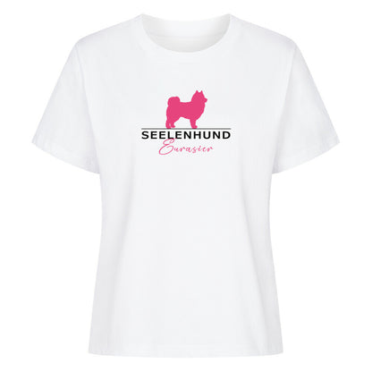 Premium Damen-Shirt "Eurasier - Seelenhund" Weiß – hunde-shirt.de