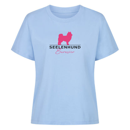 Premium Damen-Shirt "Eurasier - Seelenhund" Sky Blue – hunde-shirt.de