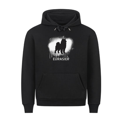 Premium Hoodie "Eurasier - Brush" Schwarz – hunde-shirt.de