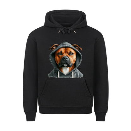 Premium Hoodie "Amstaff - Hooded" Schwarz – hunde-shirt.de