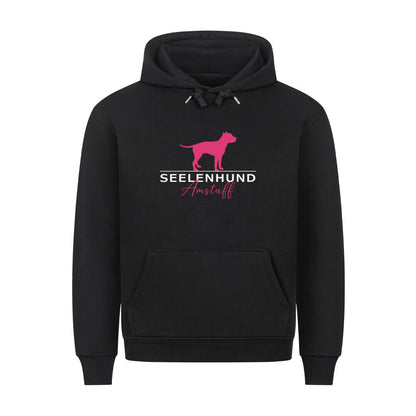 Premium Hoodie "Amstaff - Seelenhund" Schwarz – hunde-shirt.de