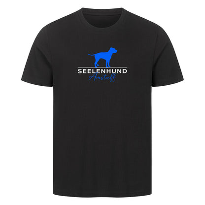 Premium T-Shirt "Amstaff - Seelenhund" Schwarz – hunde-shirt.de