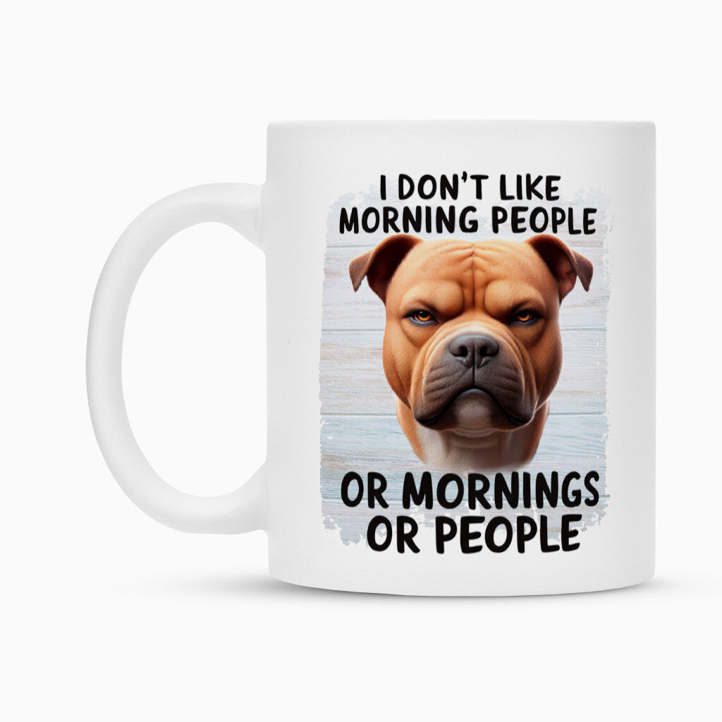 Tasse "Amstaff - Morning People" – hunde-shirt.de