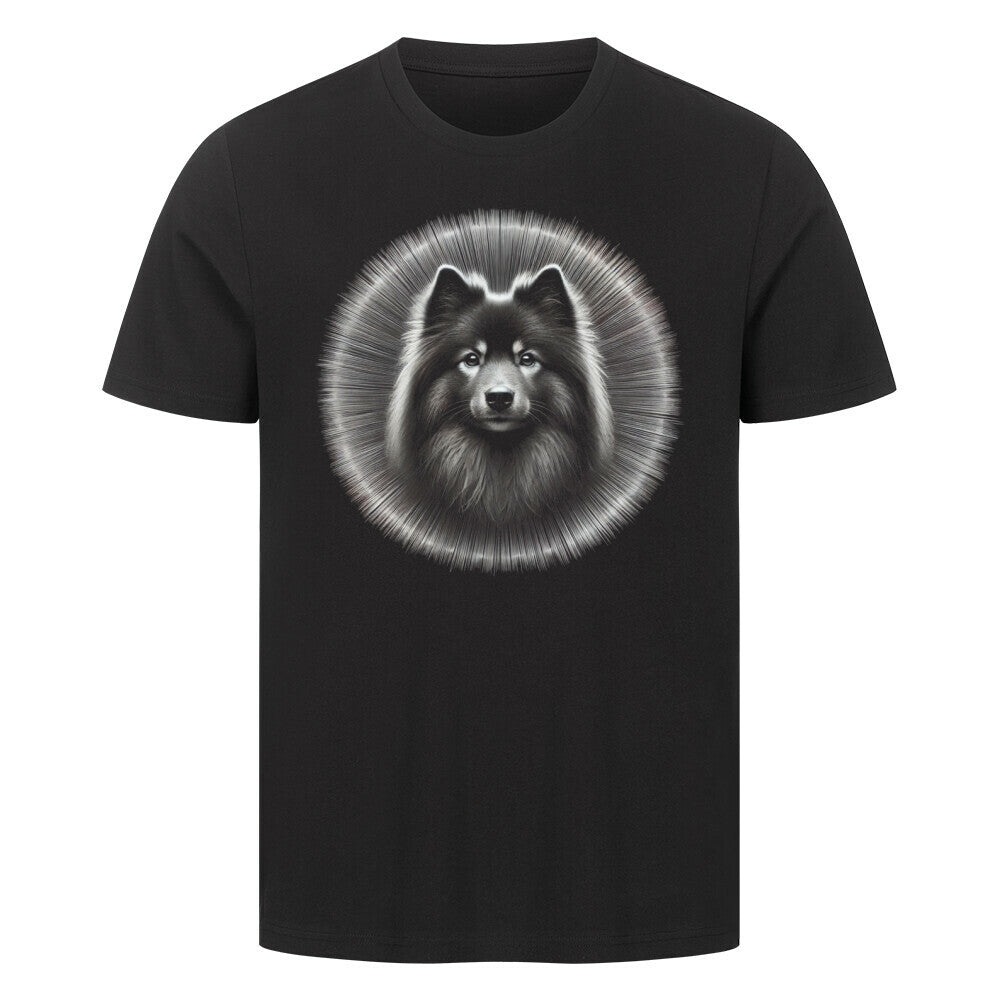 Premium T-Shirt "Finnischer Spitz - Shine" Schwarz – hunde-shirt.de