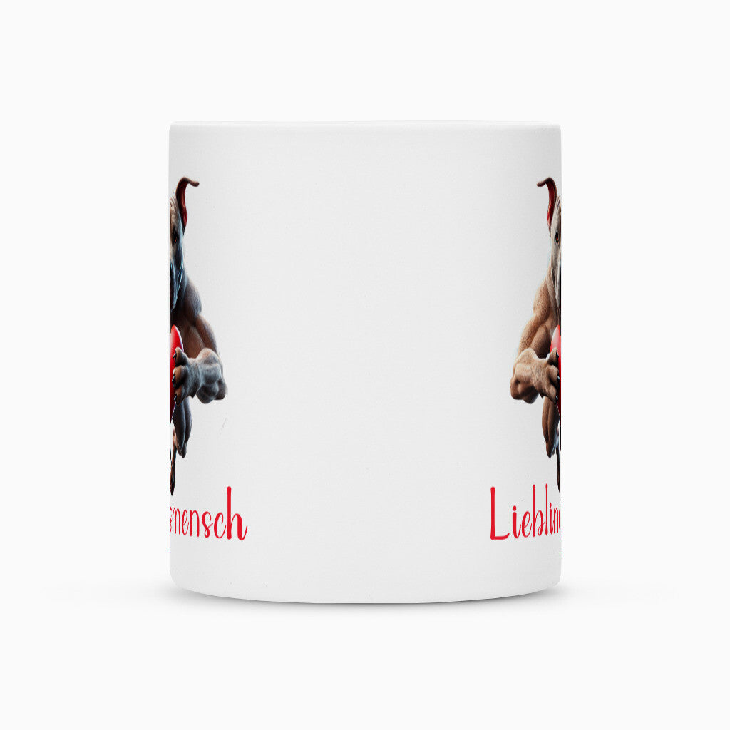 Tasse "Amstaff - Lieblingsmensch" – hunde-shirt.de
