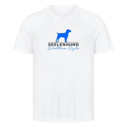 Premium T-Shirt "Drahthaar Vizsla - Seelenhund" Weiß – hunde-shirt.de