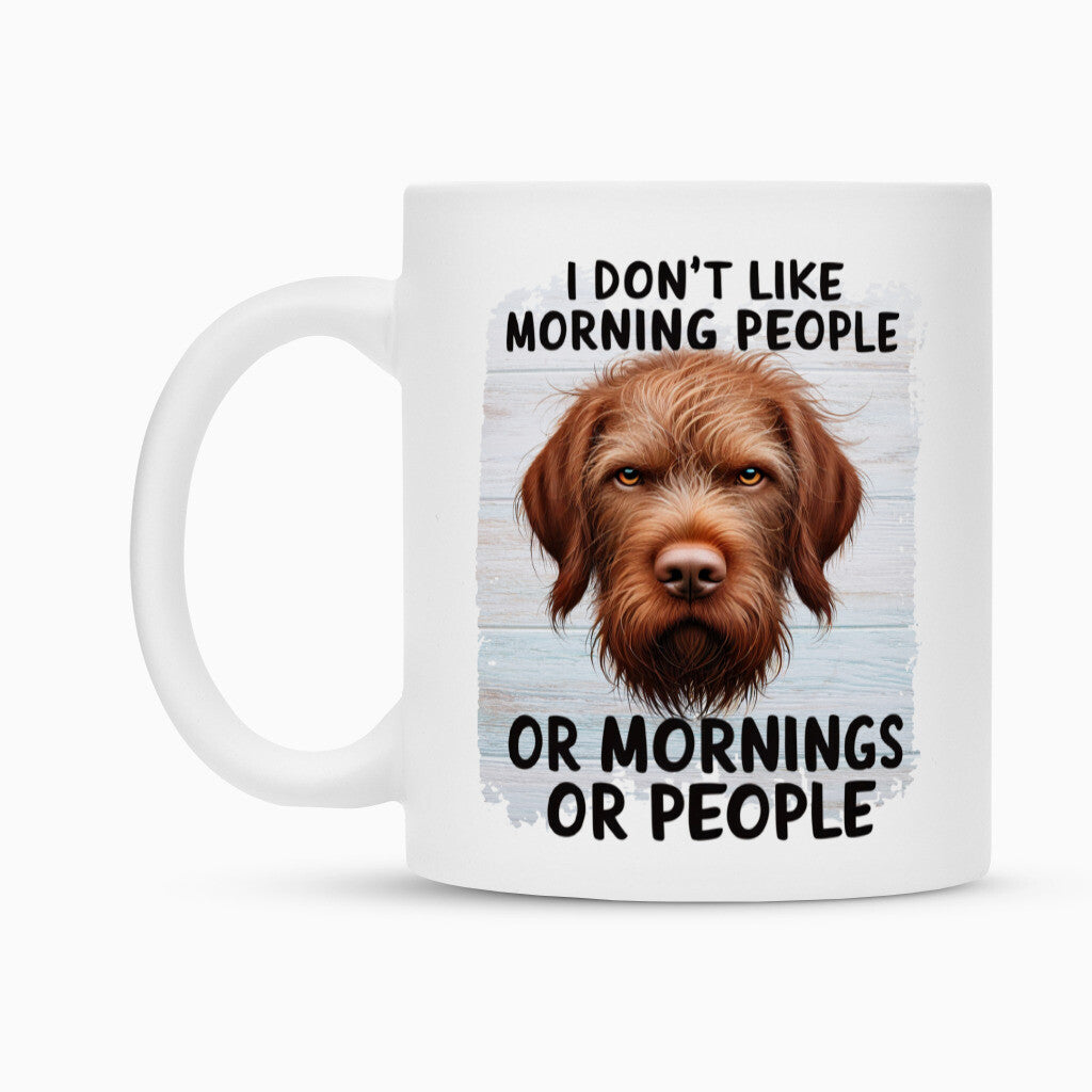 Tasse "Drahthaar Vizsla - Morning People" – hunde-shirt.de