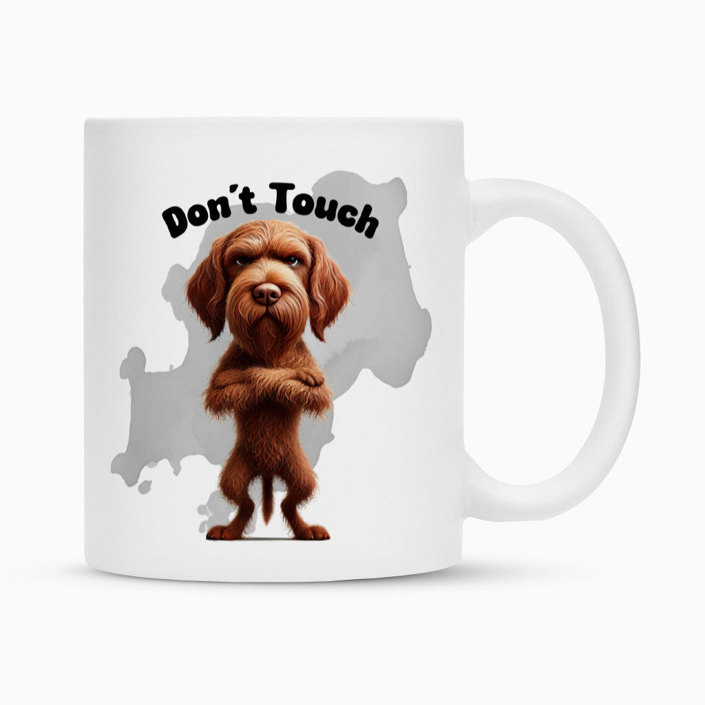 Tasse "Drahthaar Vizsla - Don´t touch" Weiß – hunde-shirt.de
