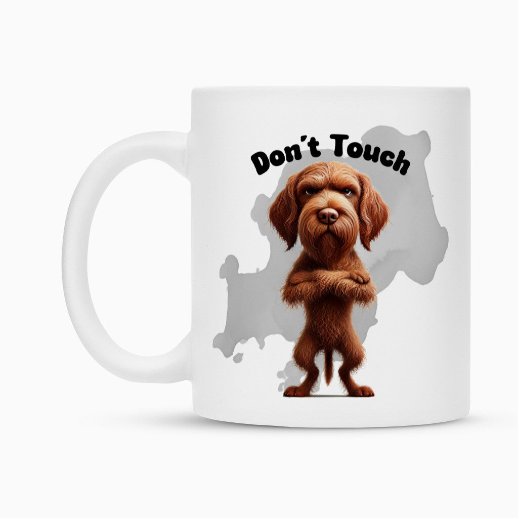 Tasse "Drahthaar Vizsla - Don´t touch" – hunde-shirt.de
