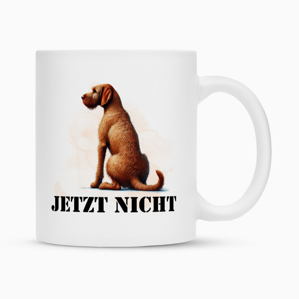 Tasse "Drahthaar Vizsla - JETZT NICHT" Weiß – hunde-shirt.de