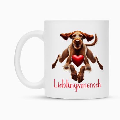 Tasse "Drahthaar Vizsla - Lieblingsmensch" – hunde-shirt.de