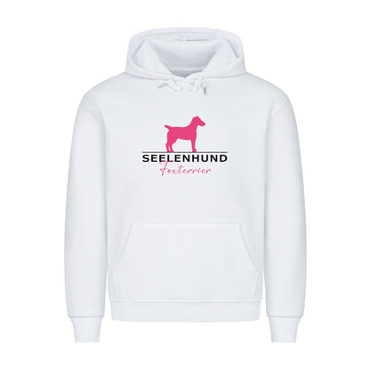 Premium Hoodie "Foxterrier Smooth - Seelenhund" Weiß – hunde-shirt.de